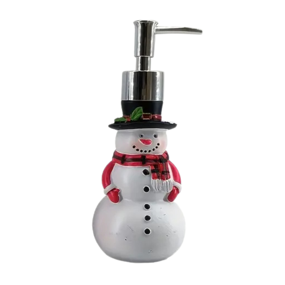Holiday-Themed Resin Soap Dispenser Set