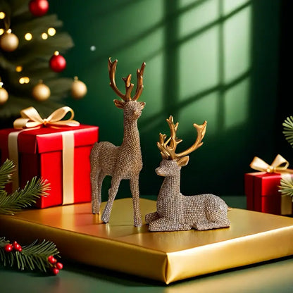 Reindeer Figurine Set