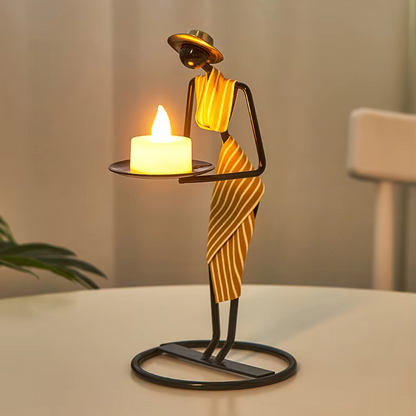 Rustic Farmer's Glow Candle Holder