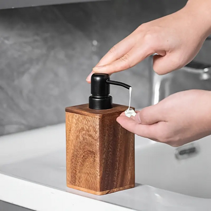 Rustic Wood Soap & Lotion Dispenser