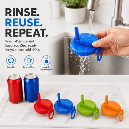 SodaSeal™ Soda Can Lid Cover